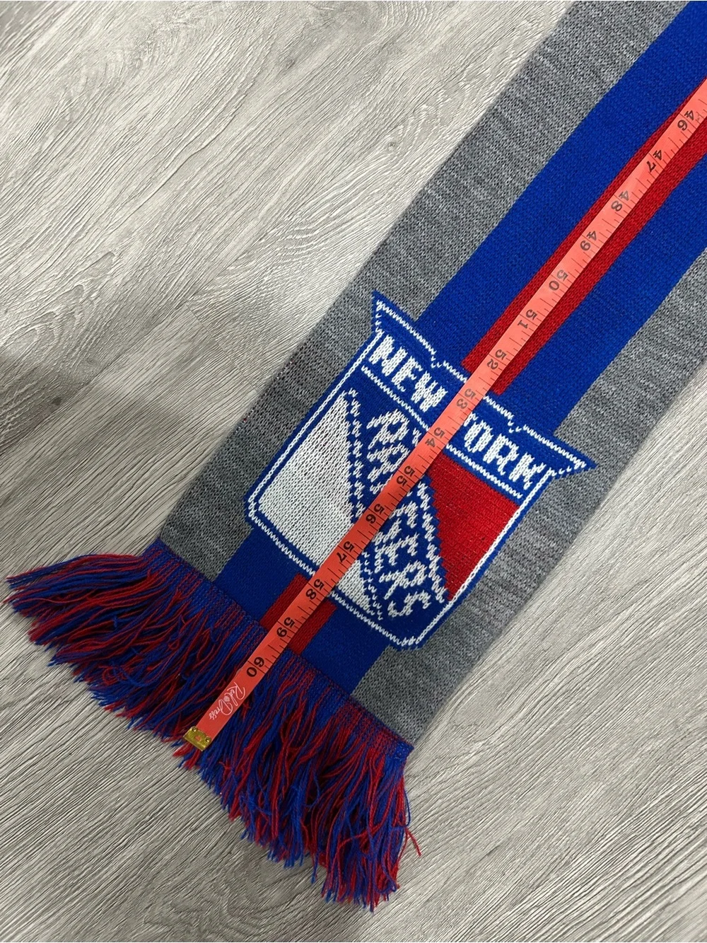 NHL New York Rangers Gray Blue Red Team Scarf